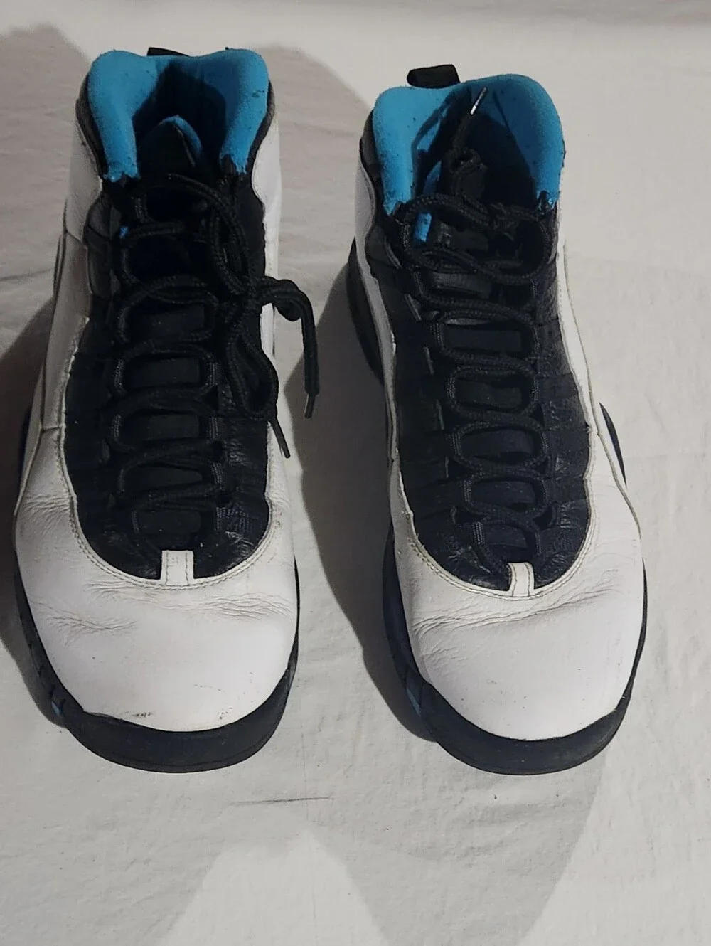 Air Jordan 10 Retro Powder Blue & White, Black Size 13